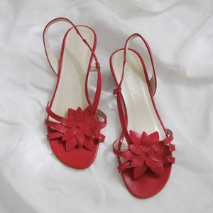 Raspberry Flower Sandals