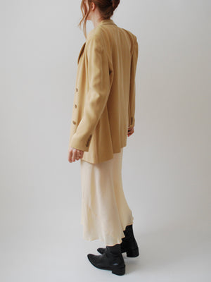Butterscotch Silk Blazer