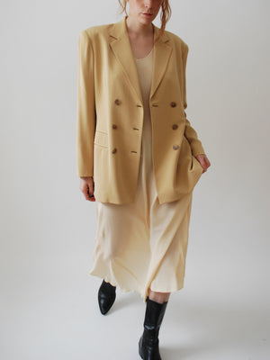 Butterscotch Silk Blazer