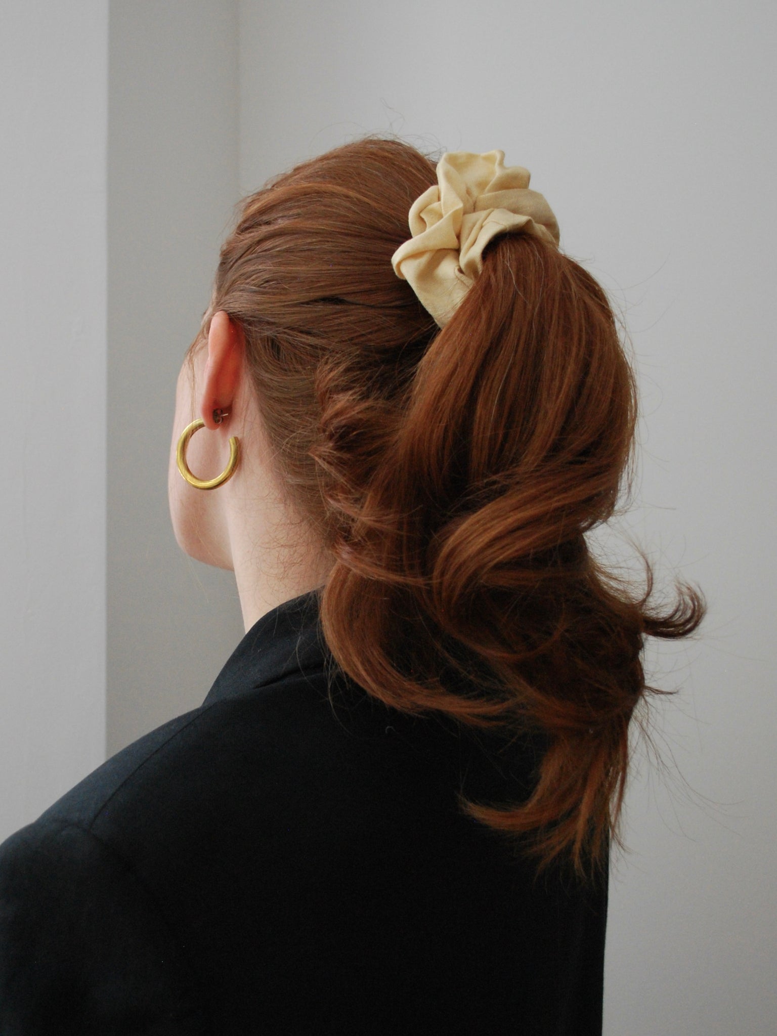 Semolina Linen Scrunchie