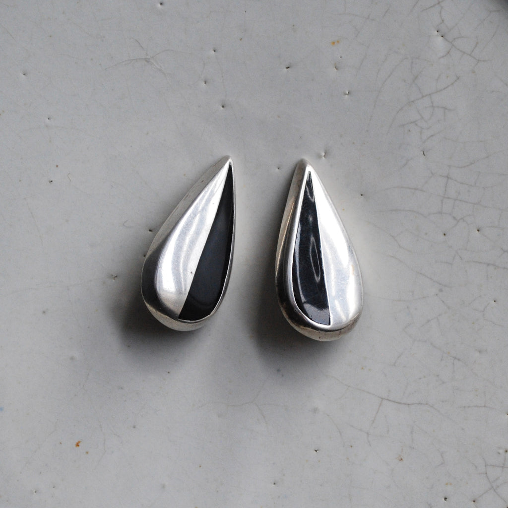Taxco Onyx Drop Earrings