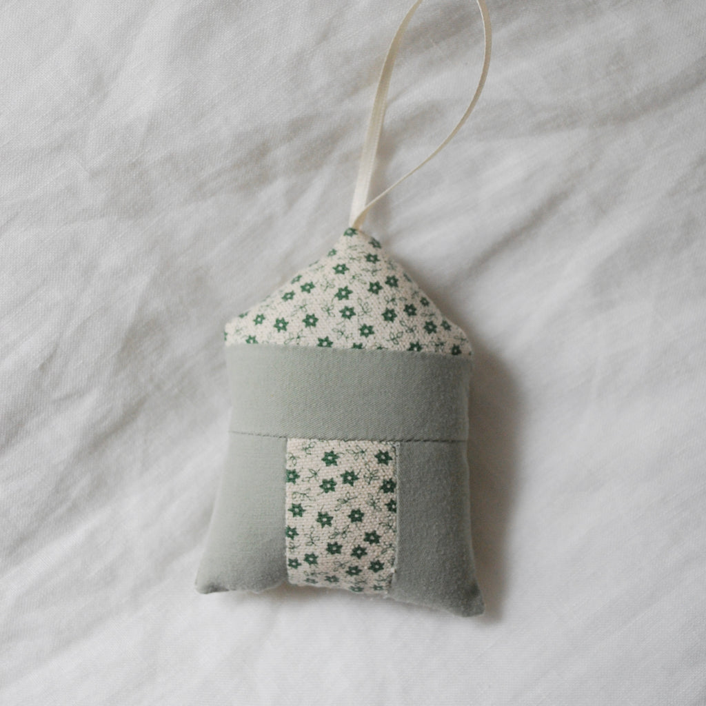 Quilted House Ornament