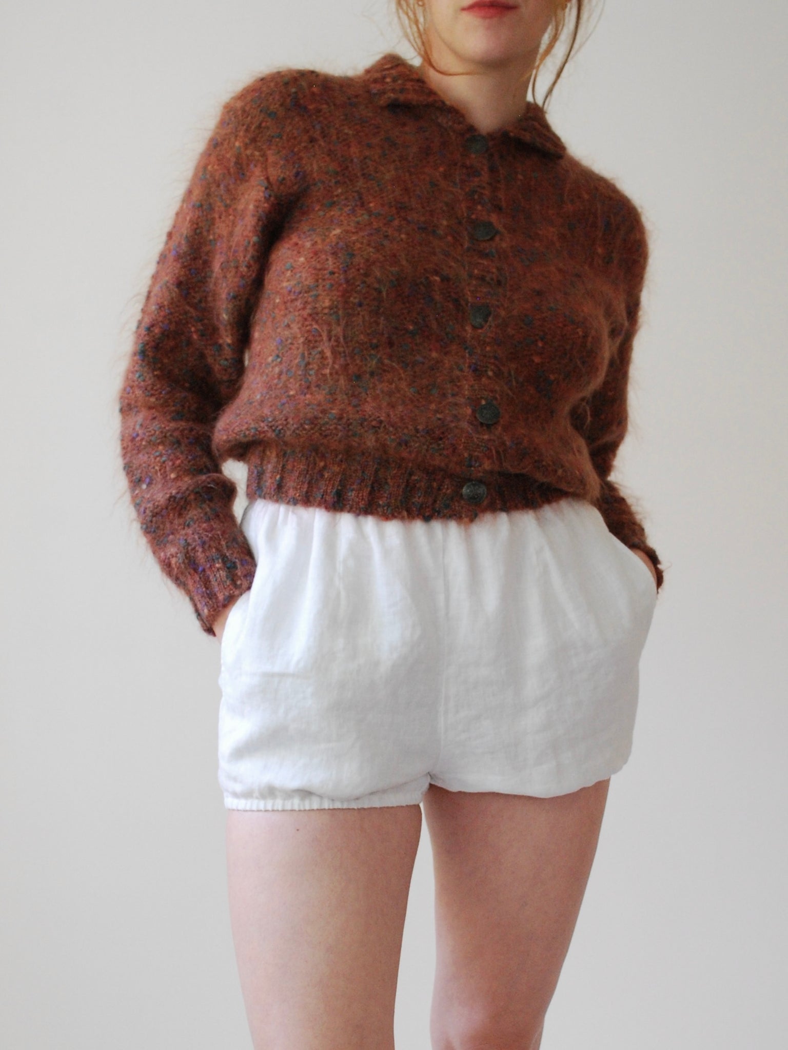 Marled Mohair Cardigan