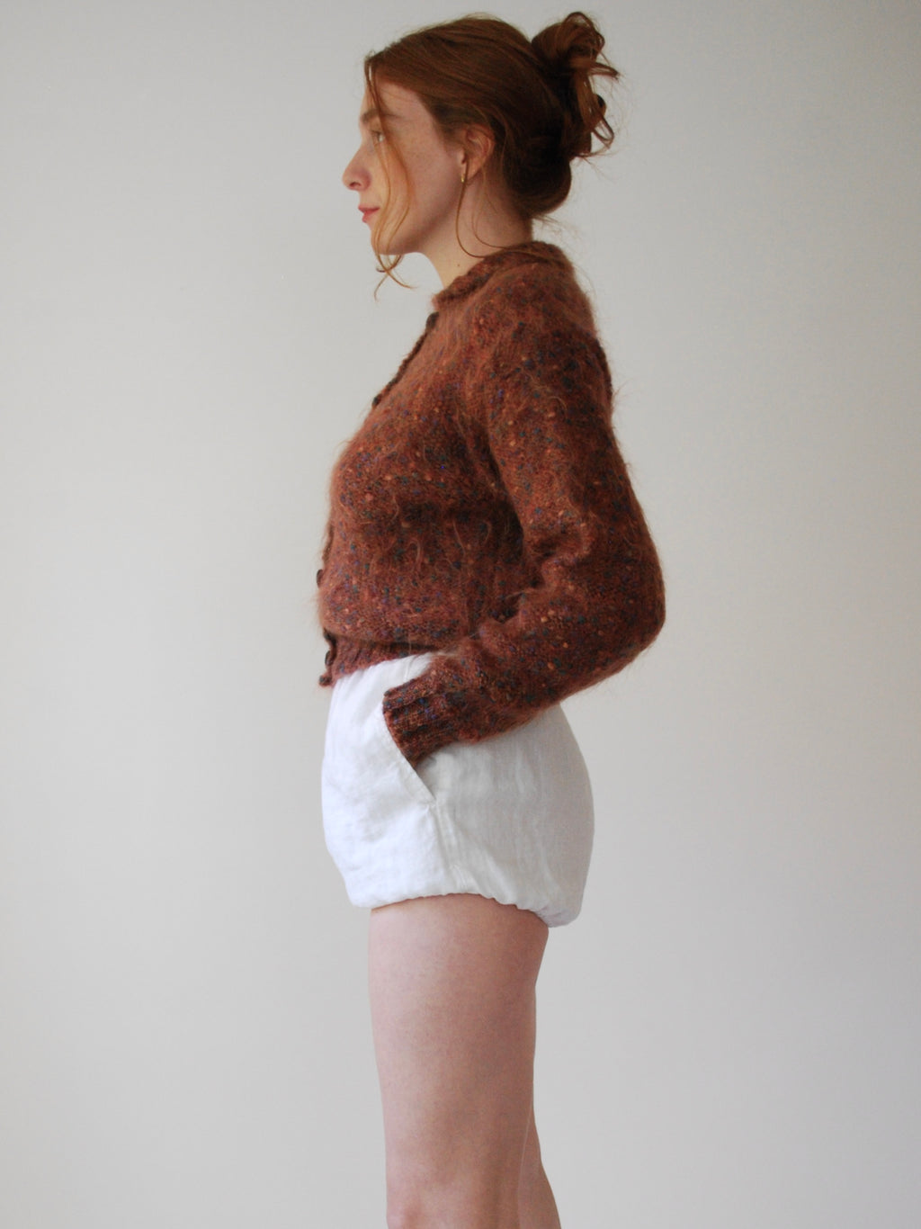 Marled Mohair Cardigan