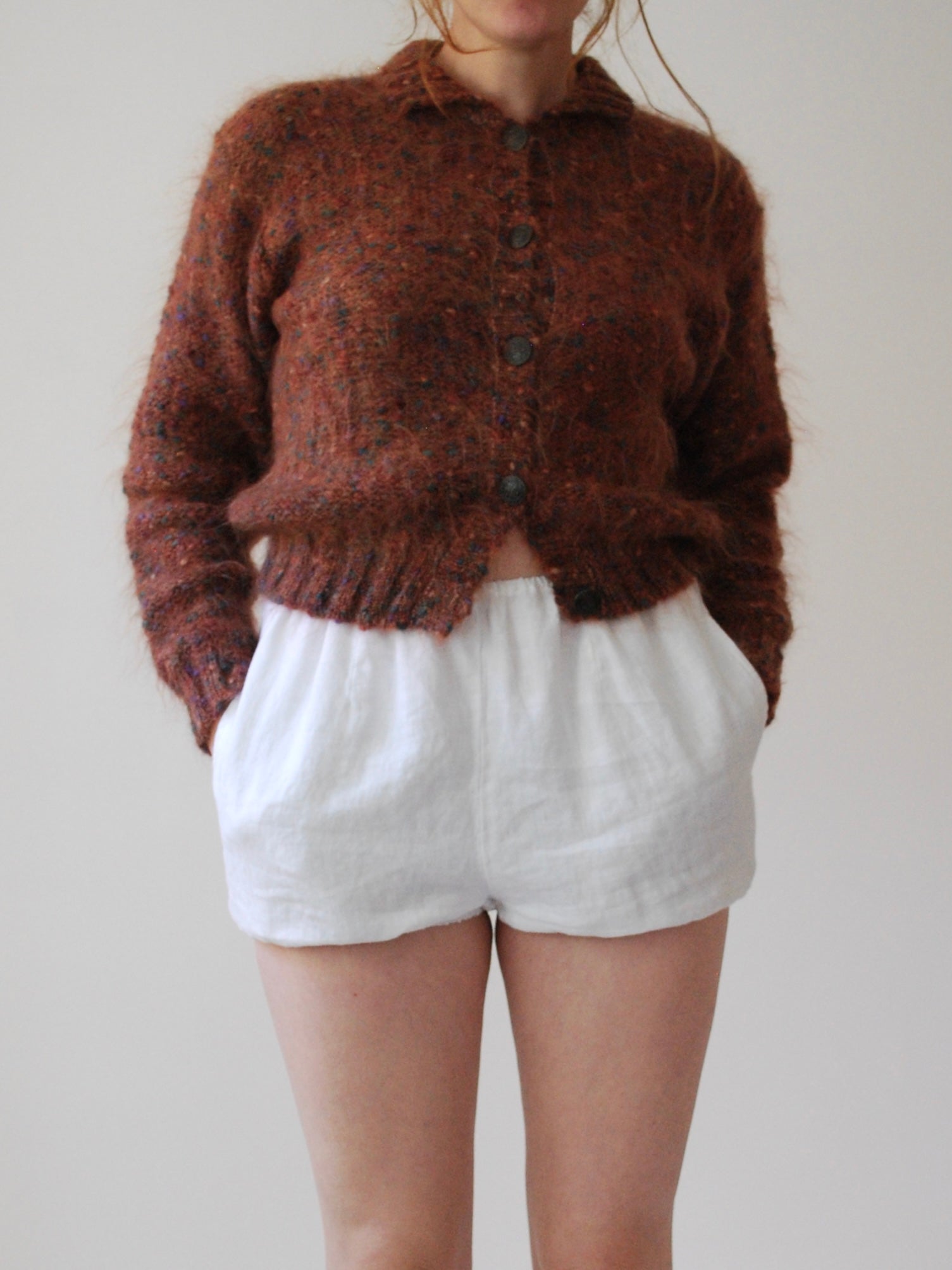 Marled Mohair Cardigan