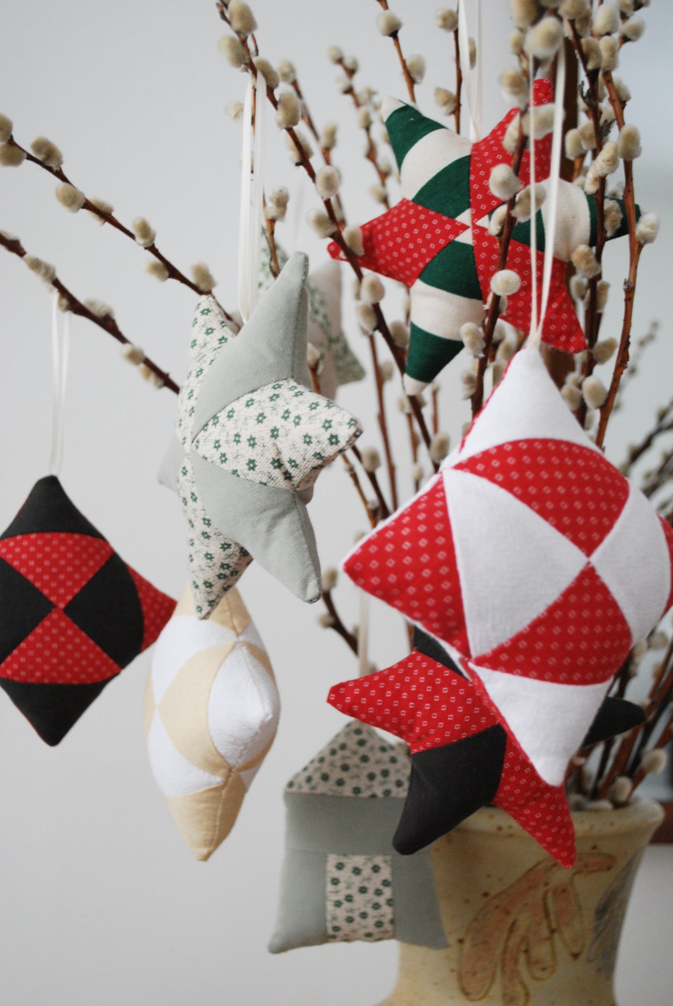 Quilted House Ornament