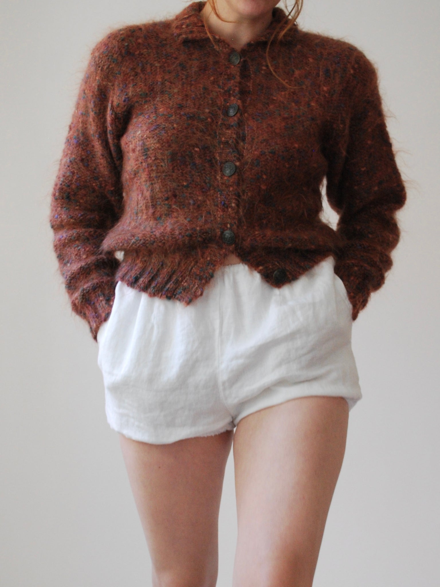 Marled Mohair Cardigan