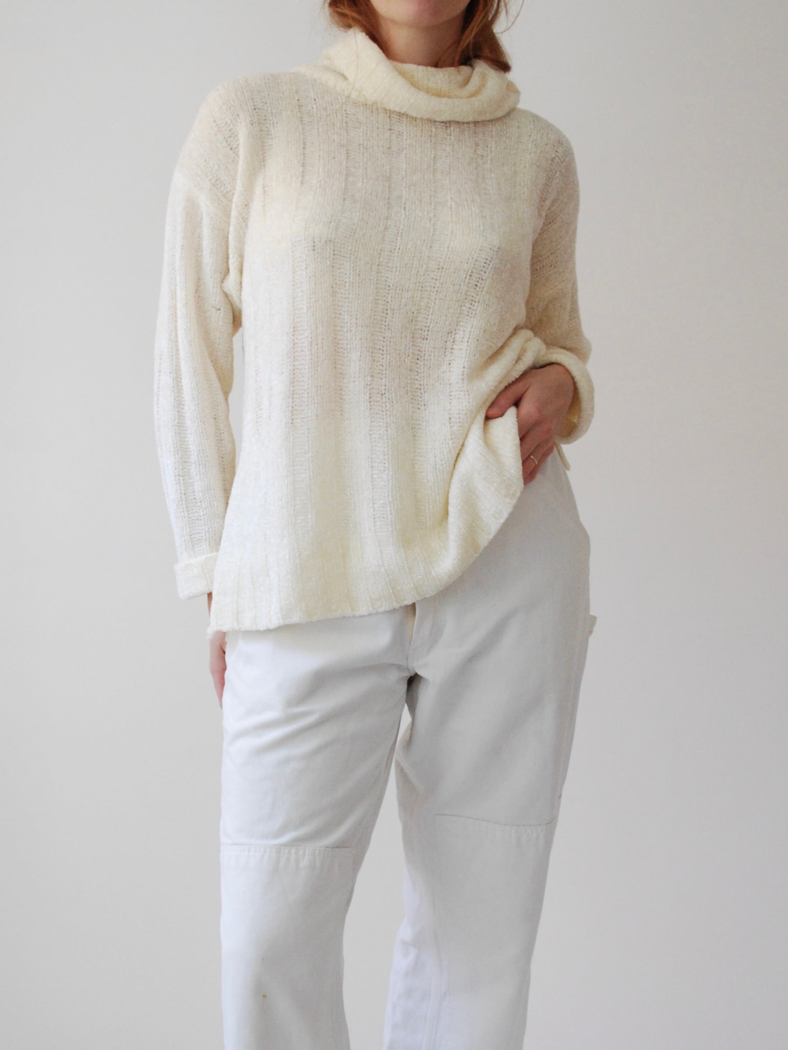 Ivory Chenille Knit