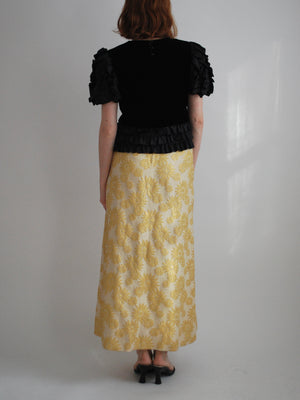 Floral Brocade Skirt