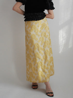 Floral Brocade Skirt