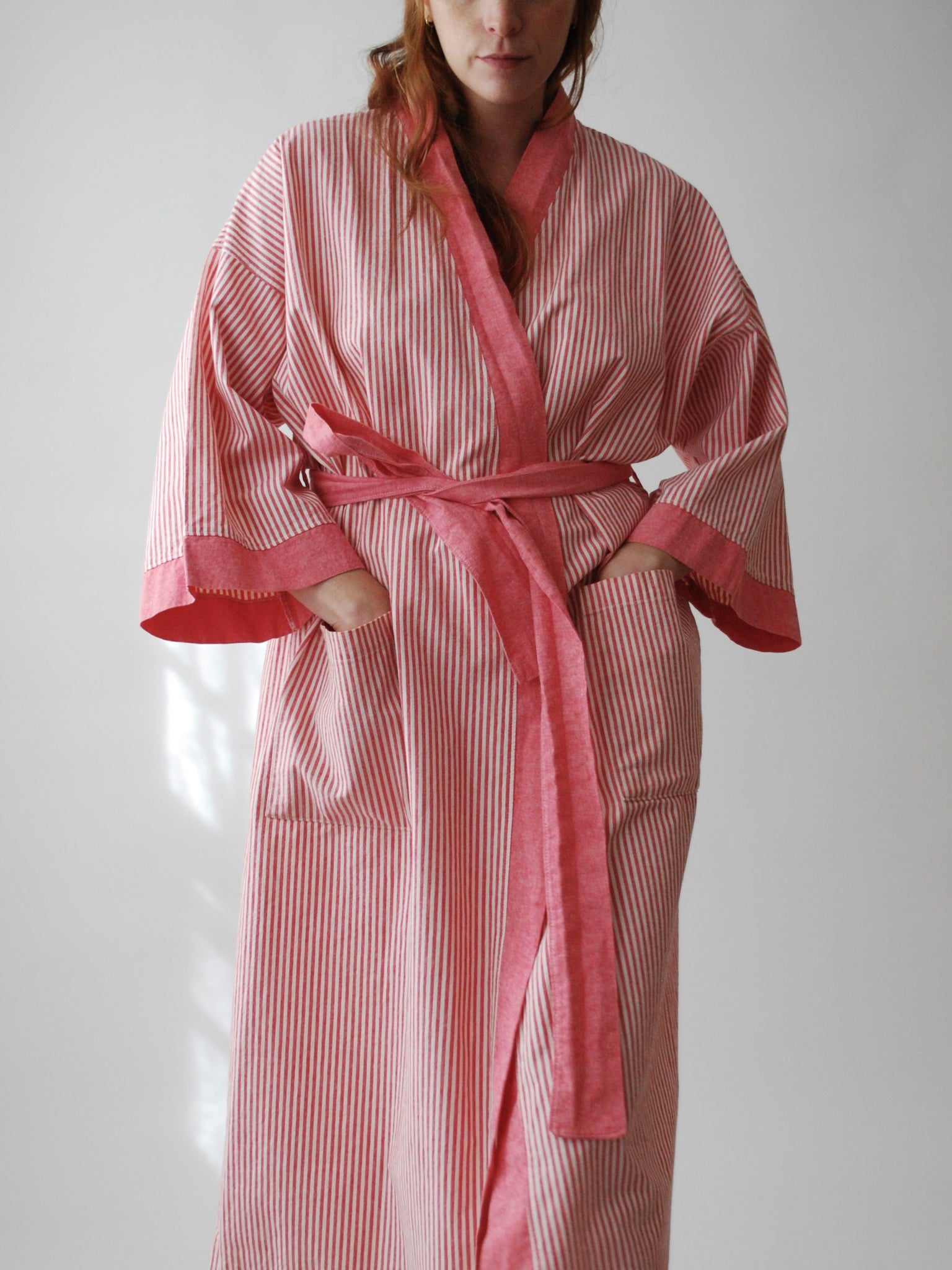 Striped Cotton Robe