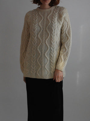 Wool Aran Sweater