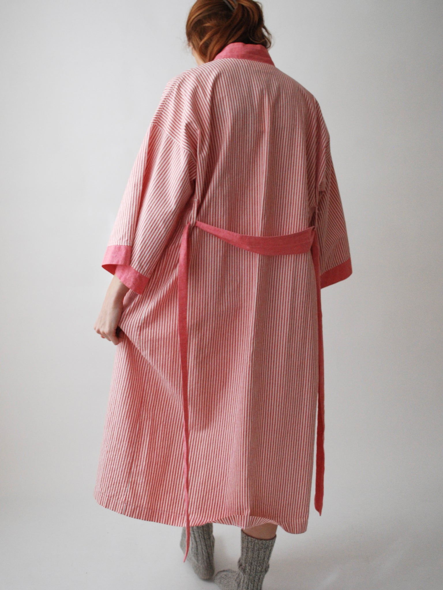 Striped Cotton Robe