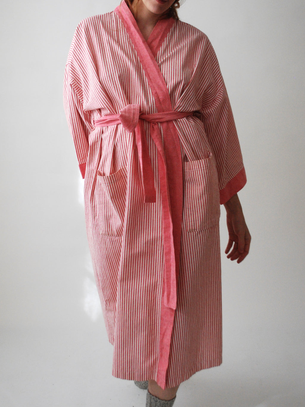 Striped Cotton Robe