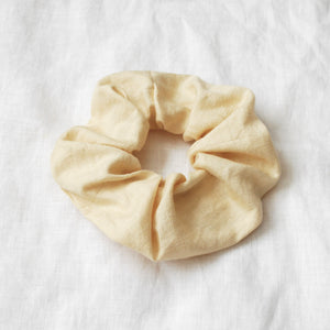 Semolina Linen Scrunchie