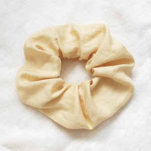 Semolina Linen Scrunchie