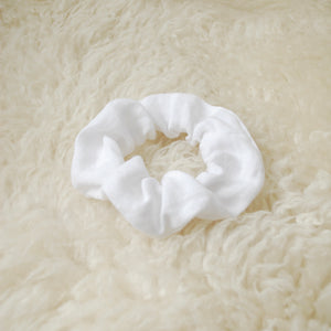 White Linen Scrunchie