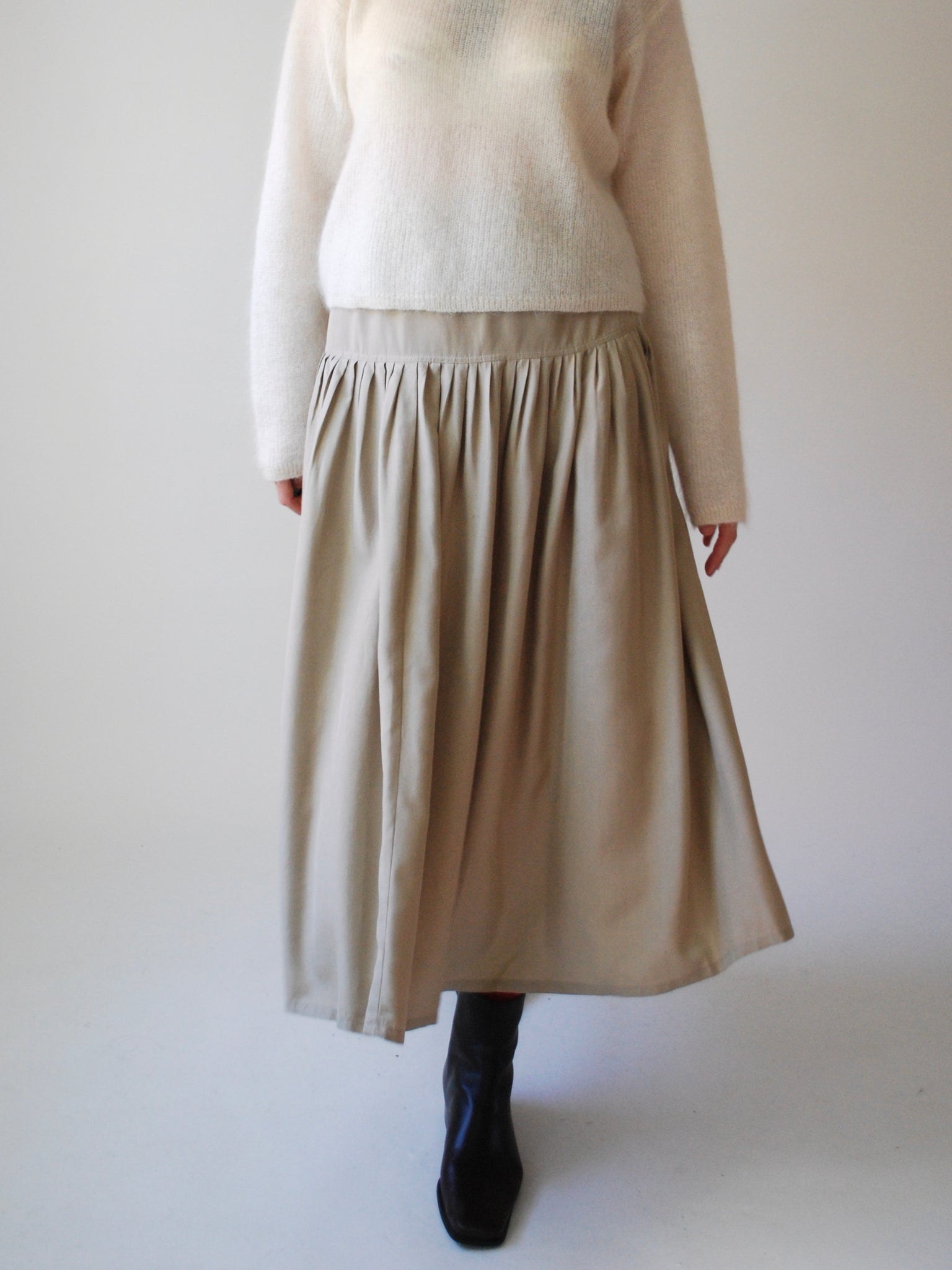 Silk Tiered Skirt